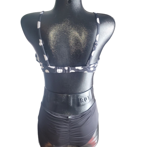 La Vie En Rose Black and White Polka Dot Bikini Set XL - Picture 3 of 3